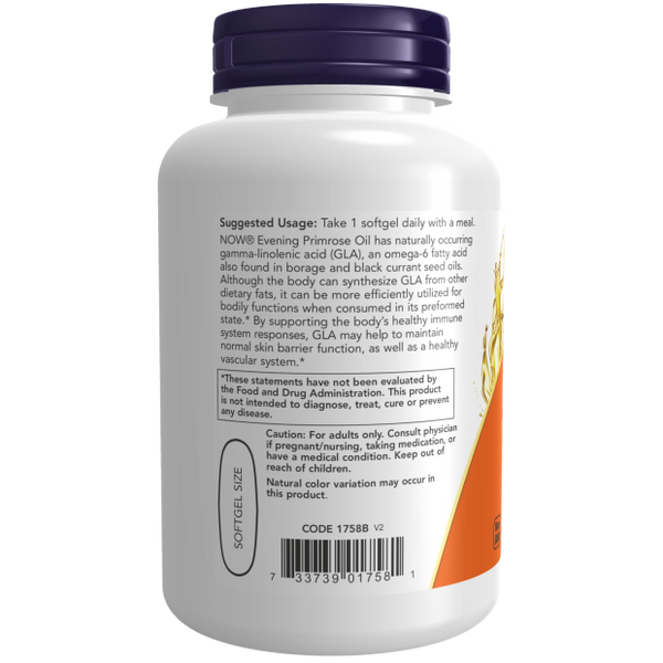 Evening Primrose Oil Organic 1000mg 90 Vgels by Now Foods