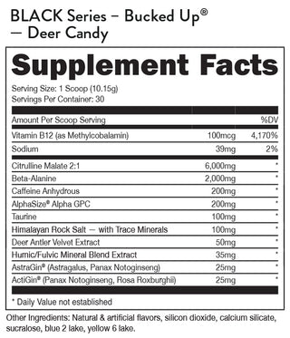 Bucked Up Pre-Workout - 11.16 OZ Deer Candy (Bucked Up)