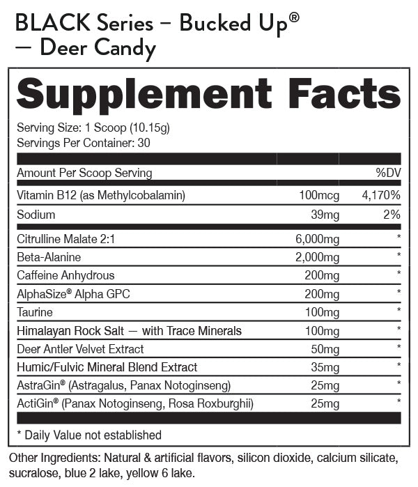 Bucked Up Pre-Workout - 11.16 OZ Deer Candy (Bucked Up)