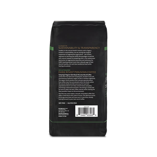 Solspring® Organic Peruvian Dark Roast Decaf Coffee 1lb Bag by Dr. Mercola