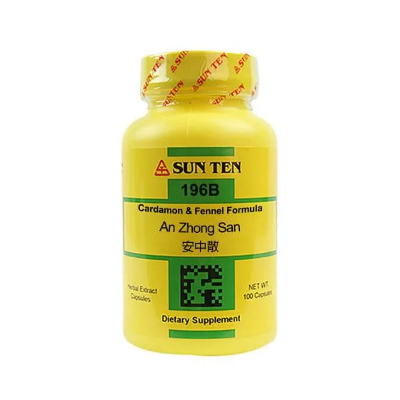 Sun Ten Cardamon & Fennel Formula 196B - 100 Capsules