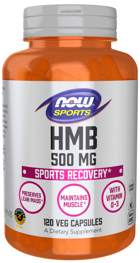 HMB 500mg - 120 Veg Capsules (NOW Foods)