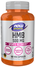 HMB 500mg - 120 Veg Capsules (NOW Foods)