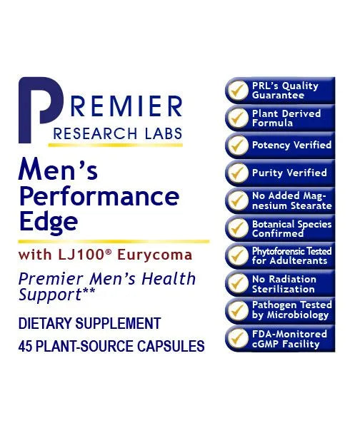 Men's Performance Edge - 45 Plant-Source Capsules (Premier Research Labs)