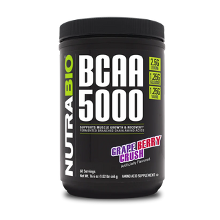 BCAA 5000 - Grape Berry Crush - 1.02 LB (NutraBio)