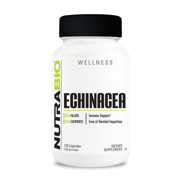 Echinacea (400mg) - 120 Vegetable Capsules (NutraBio)