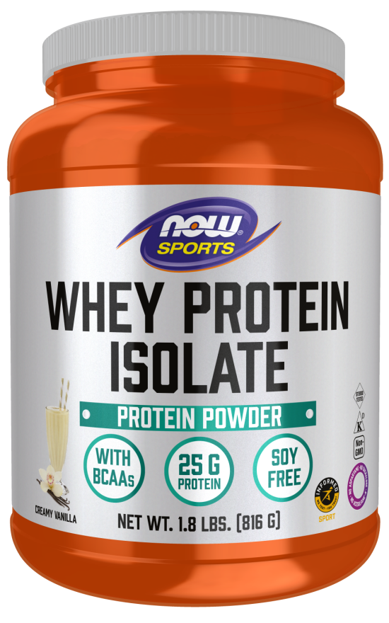 Whey Protein Isolate Vanilla - 1.8 LBS (NOW Sports)