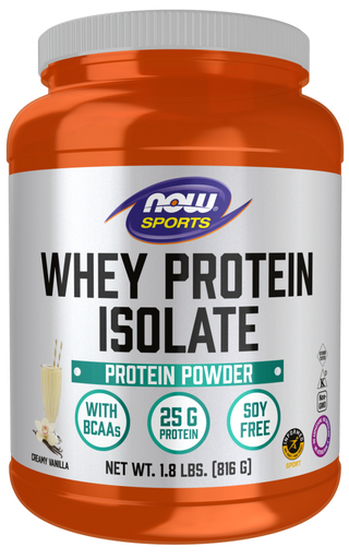 Whey Protein Isolate Vanilla - 1.8 LBS (NOW Sports)