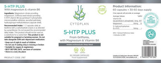 5-HTP Plus - 60 Vegan Capsules (Cytoplan)