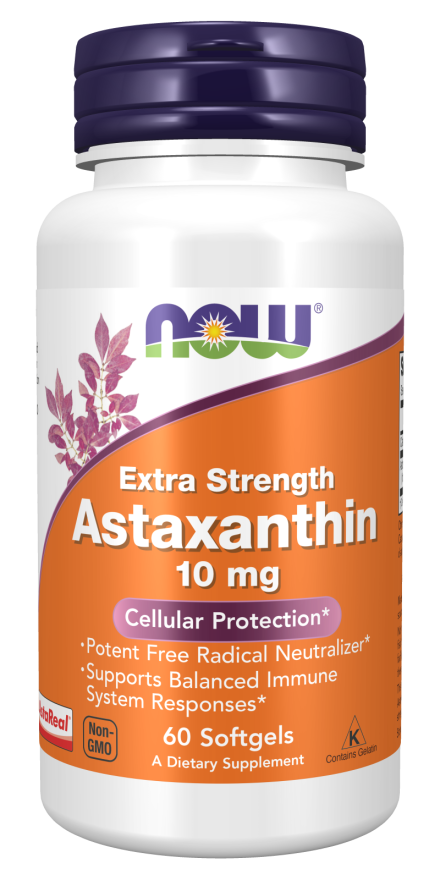 Astaxanthin 10mg - 60 Softgels (Now Foods)