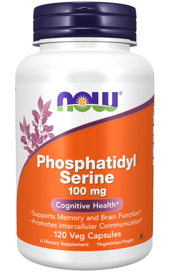 Phosphatidyl Serine 100mg 120 Vcaps by Now Foods