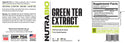 Green Tea Extract 500mg - 90 Veggie Capsules (NutraBio)