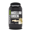 Micellar Casein Slow Digesting Protein Powder - 2 LBS Alpine Vanilla (NutraBio)