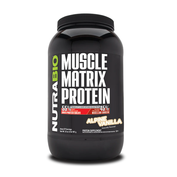 Muscle Matrix Protein - 2 LB - Alpine Vanilla (NutraBio)