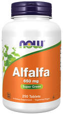 Alfalfa 650mg - 500 Tablets (Now Foods)