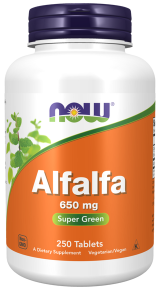 Alfalfa 650mg - 500 Tablets (Now Foods)