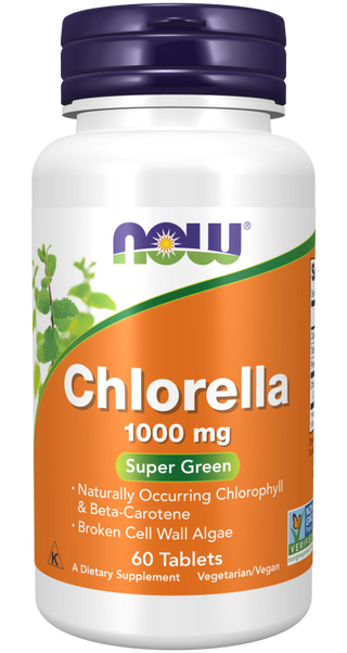 Chlorella 1000mg 60 Tabs by Now Foods