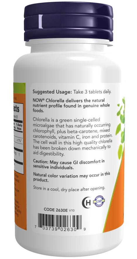 Chlorella 1000mg 120 Tabs by Now Foods