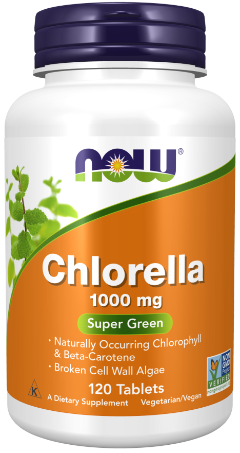 Chlorella 1000mg 120 Tabs by Now Foods