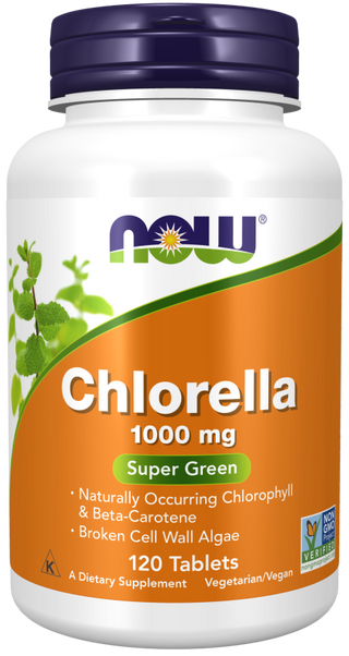 Chlorella 1000mg 120 Tabs by Now Foods