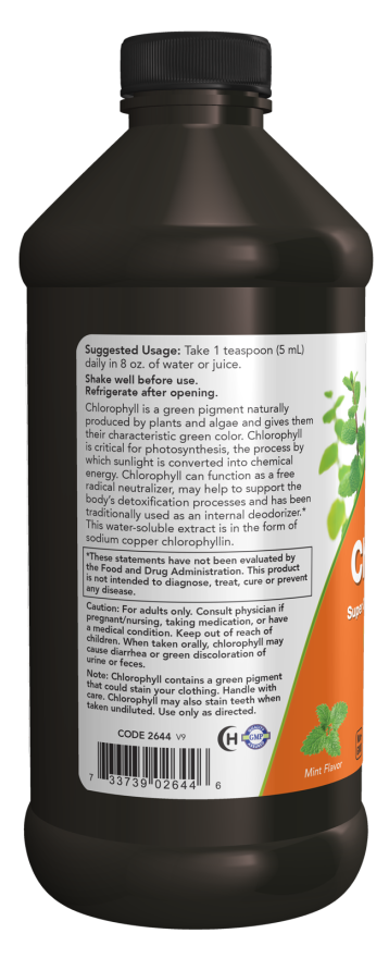 Liquid Chlorophyll Internal Deodorizer - 16 FL OZ (Now Foods)