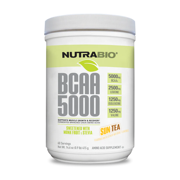 BCAA 5000 Natural - Sweet Tea - 0.9 LB (NutraBio)