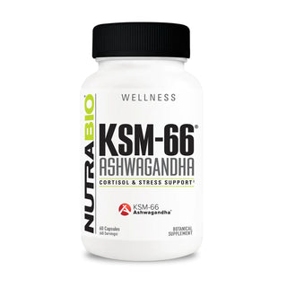 KSM-66 Ashwagandha - 60 Capsules (NutraBio)