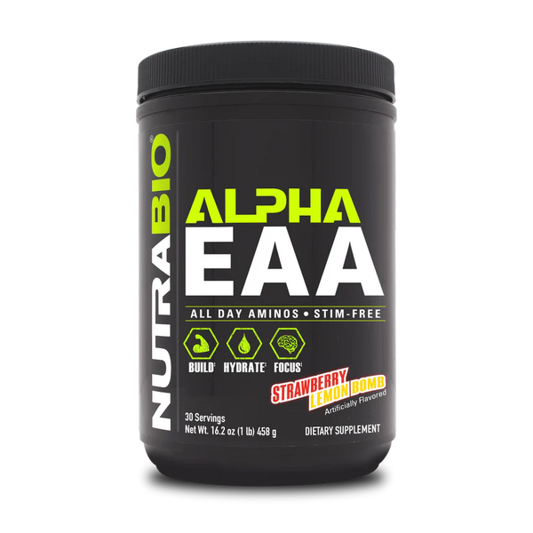 Alpha EAA - Strawberry Lemon Bomb - 1 LB (NutraBio)