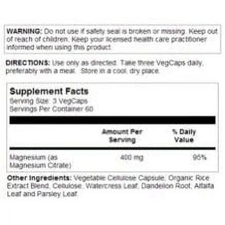 BioCitrate Magnesium, 90 kpsl  90ct 400mg veg cap