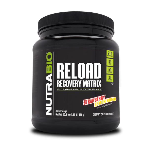 Reload Recovery Matrix - Strawberry Lemon Bomb - 1.89 LB (NutraBio)