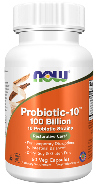 Probiotic-10 100 Billion 60 Vcaps by Now Foods