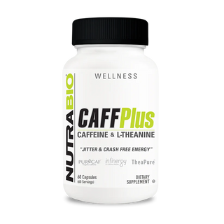 CaffPlus Caffeine & L-Theanine - 60 Vegetable Capsules (NutraBio)