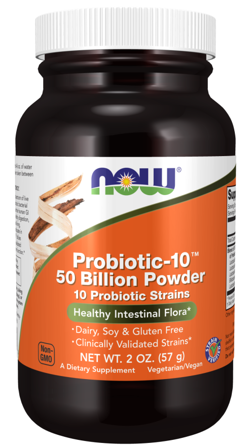 Probiotic-10 50 Billion Powder 2 oz by Now Foods