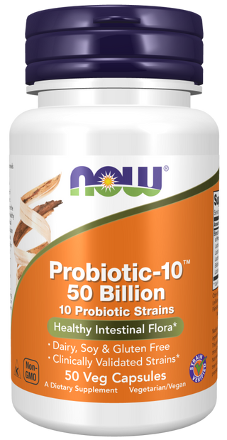 Probiotic-10™ 50 Billion 50 Vcaps by Now Foods