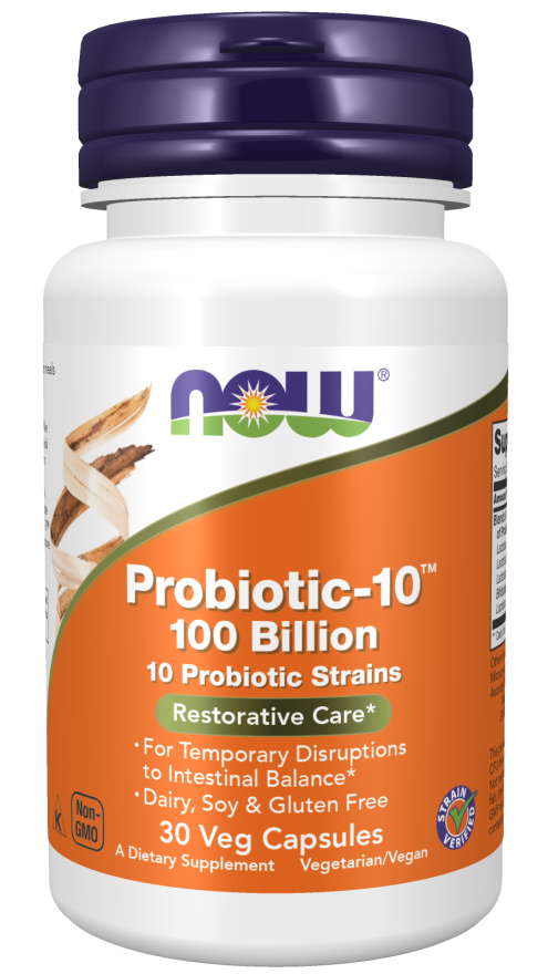 Probiotic-10 100 Billion 30 Vcaps by Now Foods