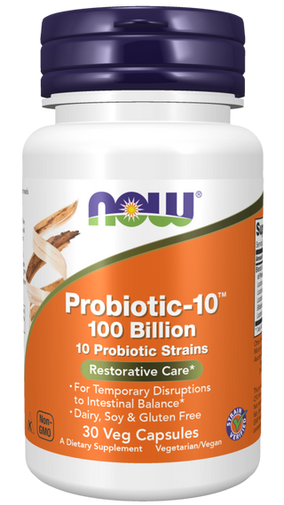 Probiotic-10 100 Billion 30 Vcaps by Now Foods