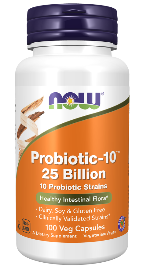 Probiotic-10™ 25 Billion 100 Vcaps by Now Foods