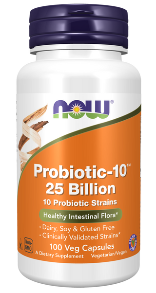 Probiotic-10™ 25 Billion 100 Vcaps by Now Foods