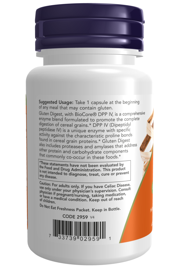 Gluten Digest Enzymes 60 vcaps by Now Foods