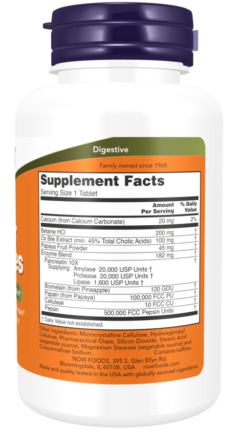 Super Enzymes 180 Tabs by Now Foods