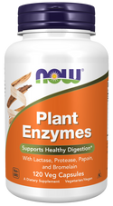 Plant Enzymes 120 Vcaps by Now Foods