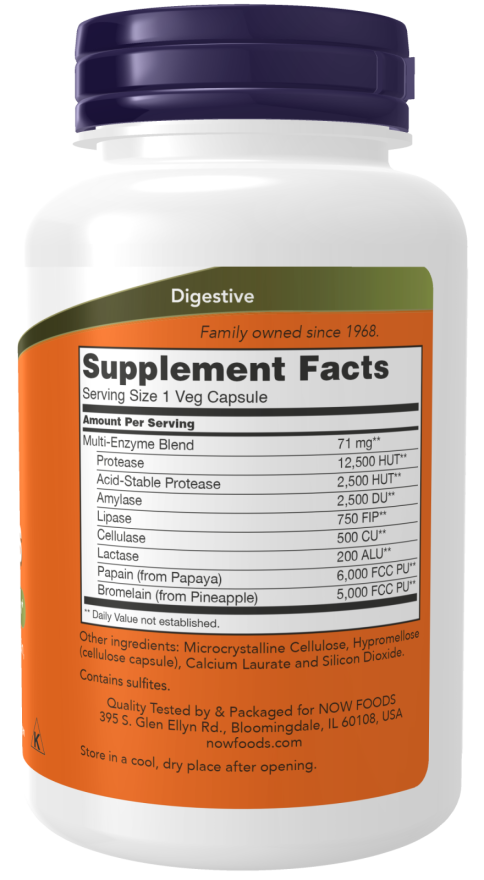 Plant Enzymes 240 Vcaps by Now Foods