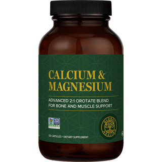 Calcium and Magnesium - 120 Capsules (Global Healing)