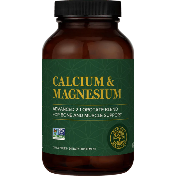 Calcium and Magnesium - 120 Capsules (Global Healing)