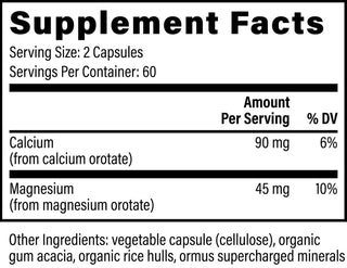 Calcium and Magnesium - 120 Capsules (Global Healing)