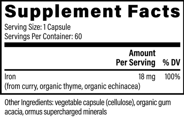 Iron Fuzion - 60 Capsules (Global Healing)