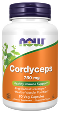 Cordyceps 750mg  90 Vcaps by Now Foods