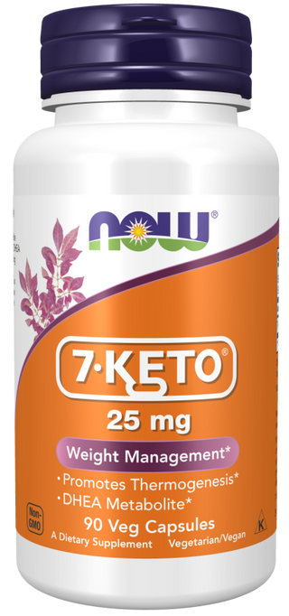 7-Keto 25mg - 90 Veg Capsules (Now Foods)