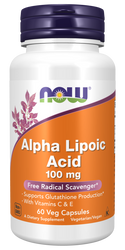 Alpha Lipoic Acid 100mg - 60 Veg Capsules (Now Foods)