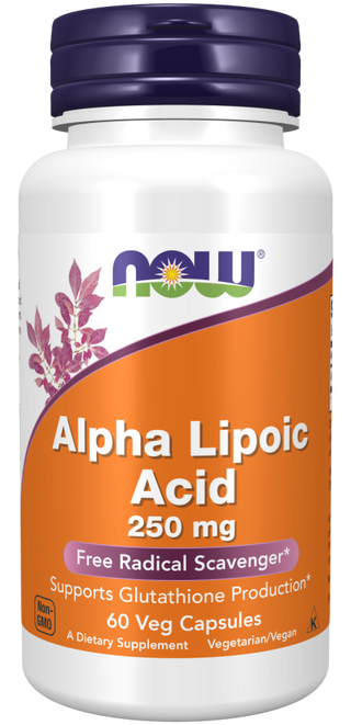 Alpha Lipoic Acid 250mg - 60 Veg Capsules (Now Foods)